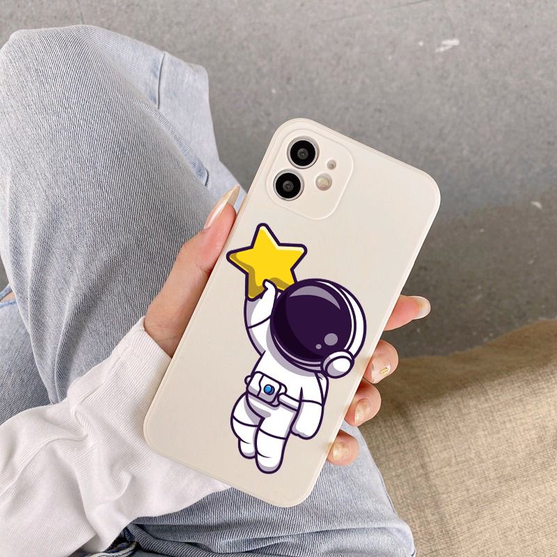 BB33 Case motif astronot for Xiaomi Redmi A1 A1+ 4A 4 4X 5 5A 5+ 6 6A 7 7A 8 9 Prime 9A 9i 9C 9T 10 10C 10S 10T 11 11S 11T 12 12C 12T Lite S2 Ultra Poco C40 F3 F4 K40 M3 M4 M5 X3 GT NFC 5G