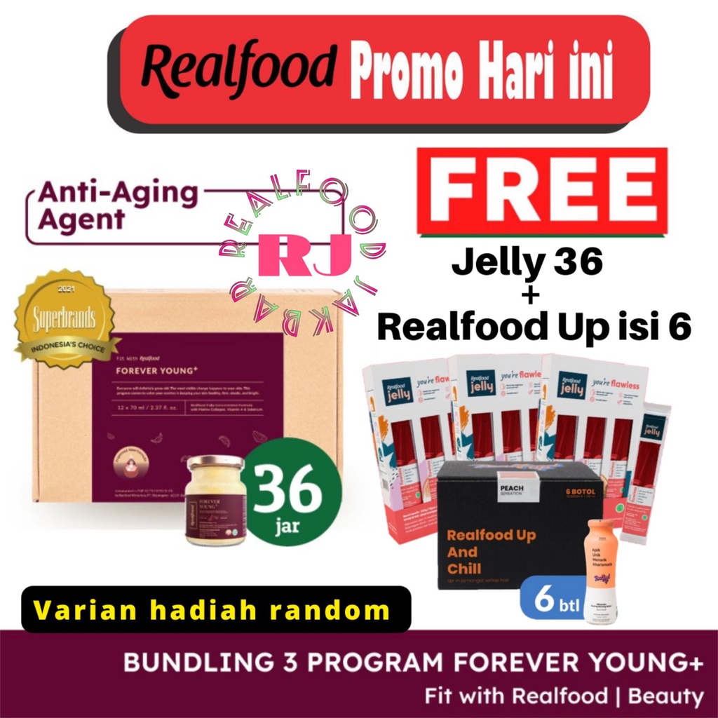 

Realfood Forever Young Plus Triple Bundle Free Realfood Up