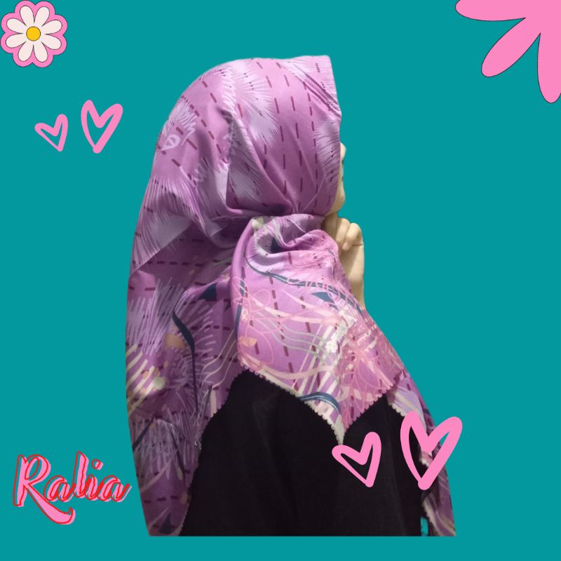 jilbab segiempat motif lasercut bahan voal