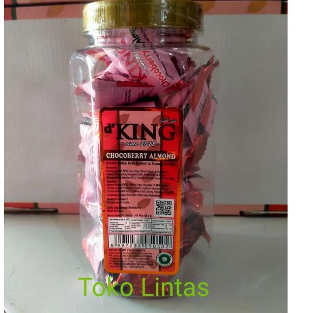 

Harga Promo❊➢ Cokelat Kacang Almond Bonibol D'King Per Toples Bag 40 PC 67 ➢