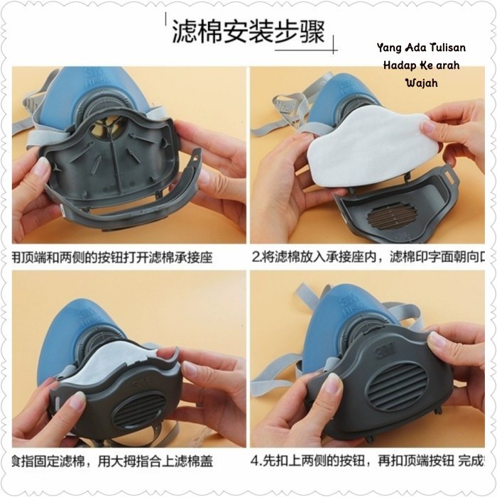 REFILL FILTER 3M 3701CN Cotton Filter Masker 3M 3200