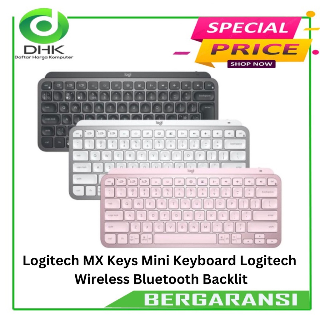 Logitech MX Keys Mini Keyboard Logitech  Wireless Bluetooth Backlit