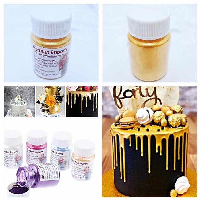 

1 Pcs 15 G Edible Gold Powder Food Coloring Pewarna Emas Lustre Dust 098