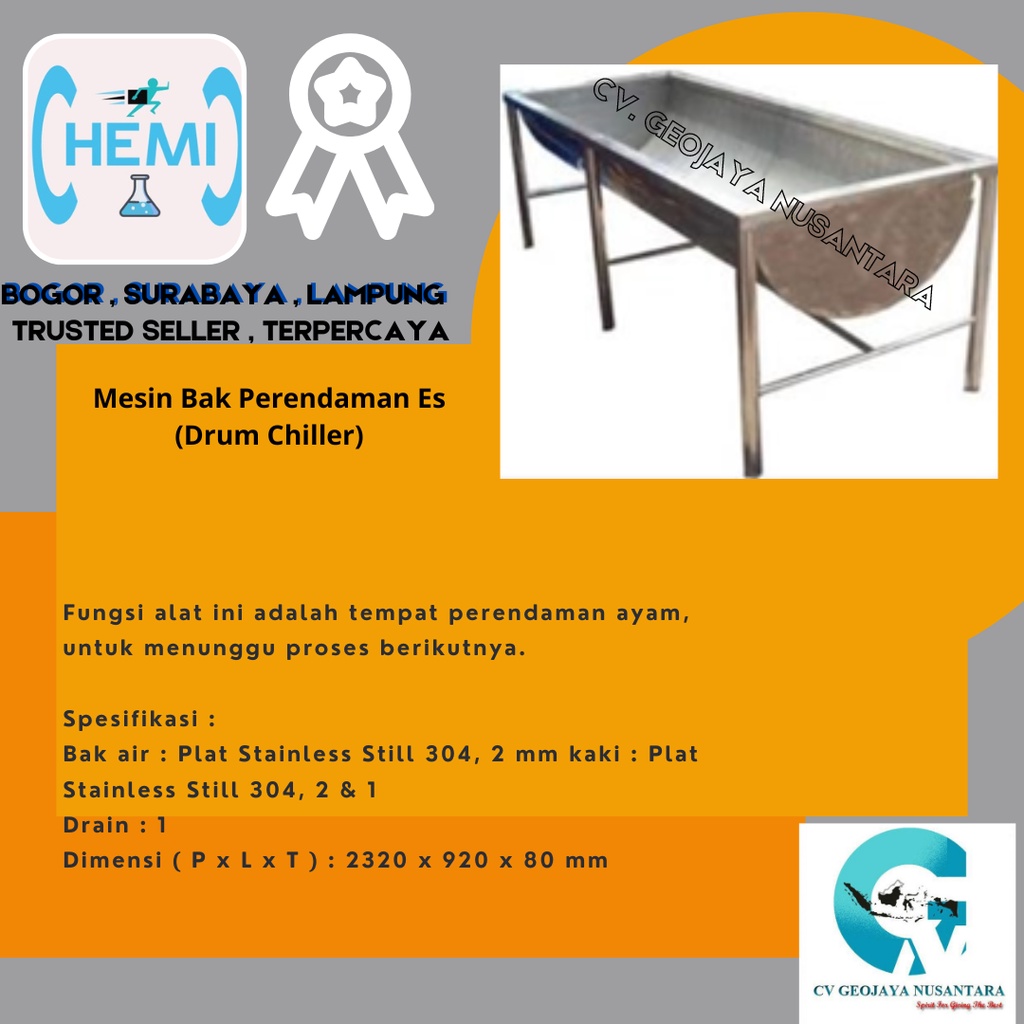 Mesin Bak Perendaman Es (Drum Chiller)