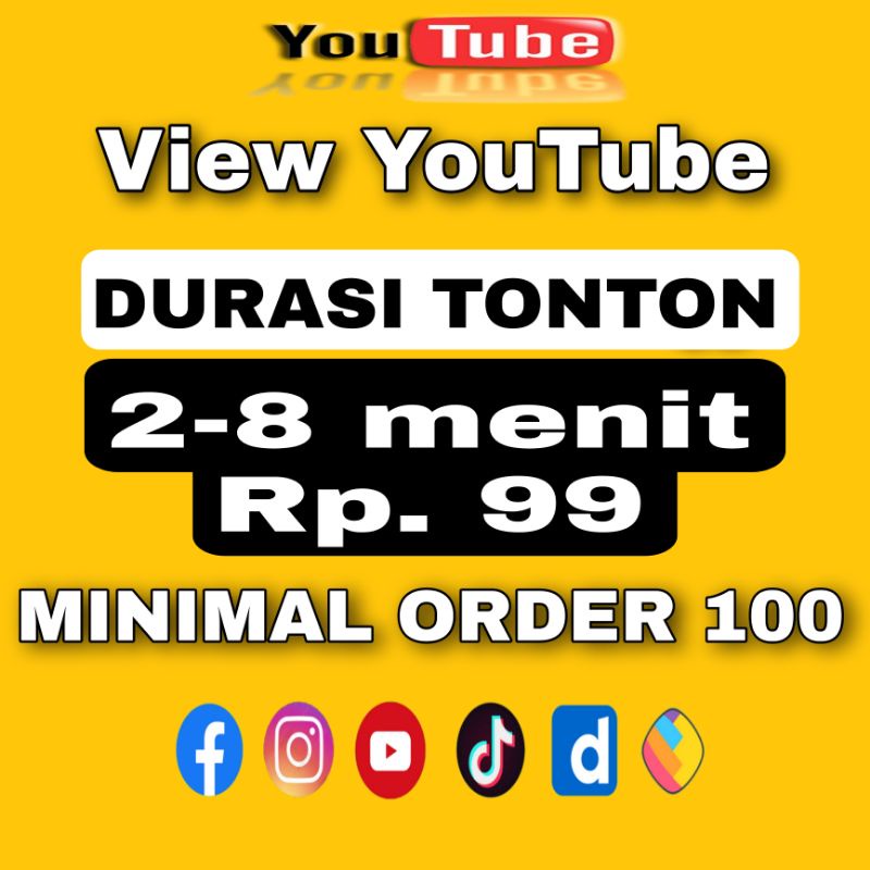 Jual Views Youtube Murah Shopee Indonesia