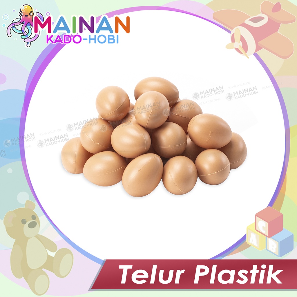 MAINAN ANAK EDUKASI TELUR AYAM BEBEK PLASTIK