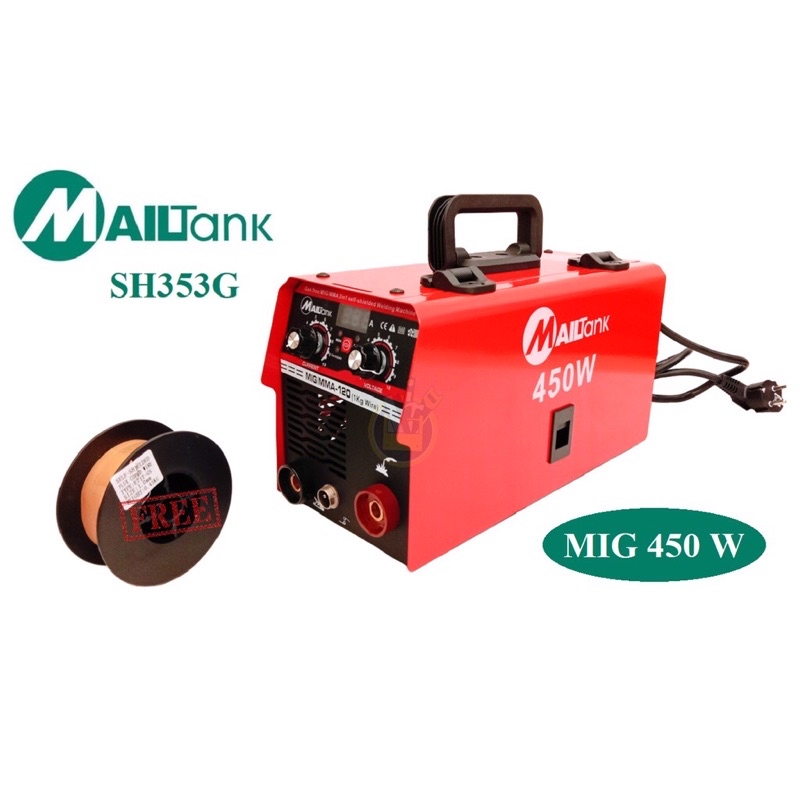 Mesin las mig 450 watt mailtank fulset bonus kawat 1kg