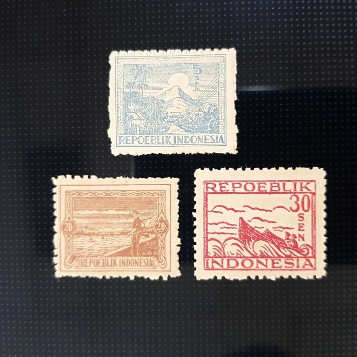 

✨NEW✨ - Perangko/Prangko Indonesia seri Revolusi 1946. Cetakan Yogyakarta