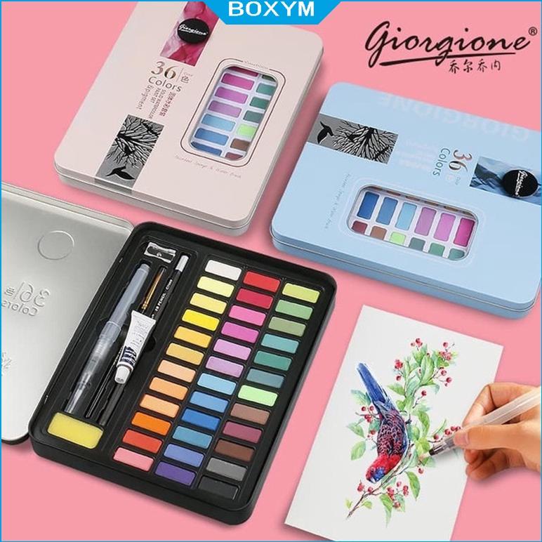 

GIORGIONE WATERCOLOR SET 36/48 PEARLESCENT STARRY COLORS ALAT CAT AIR SET CAT AIR PADAT TERLARISS...,,,,,