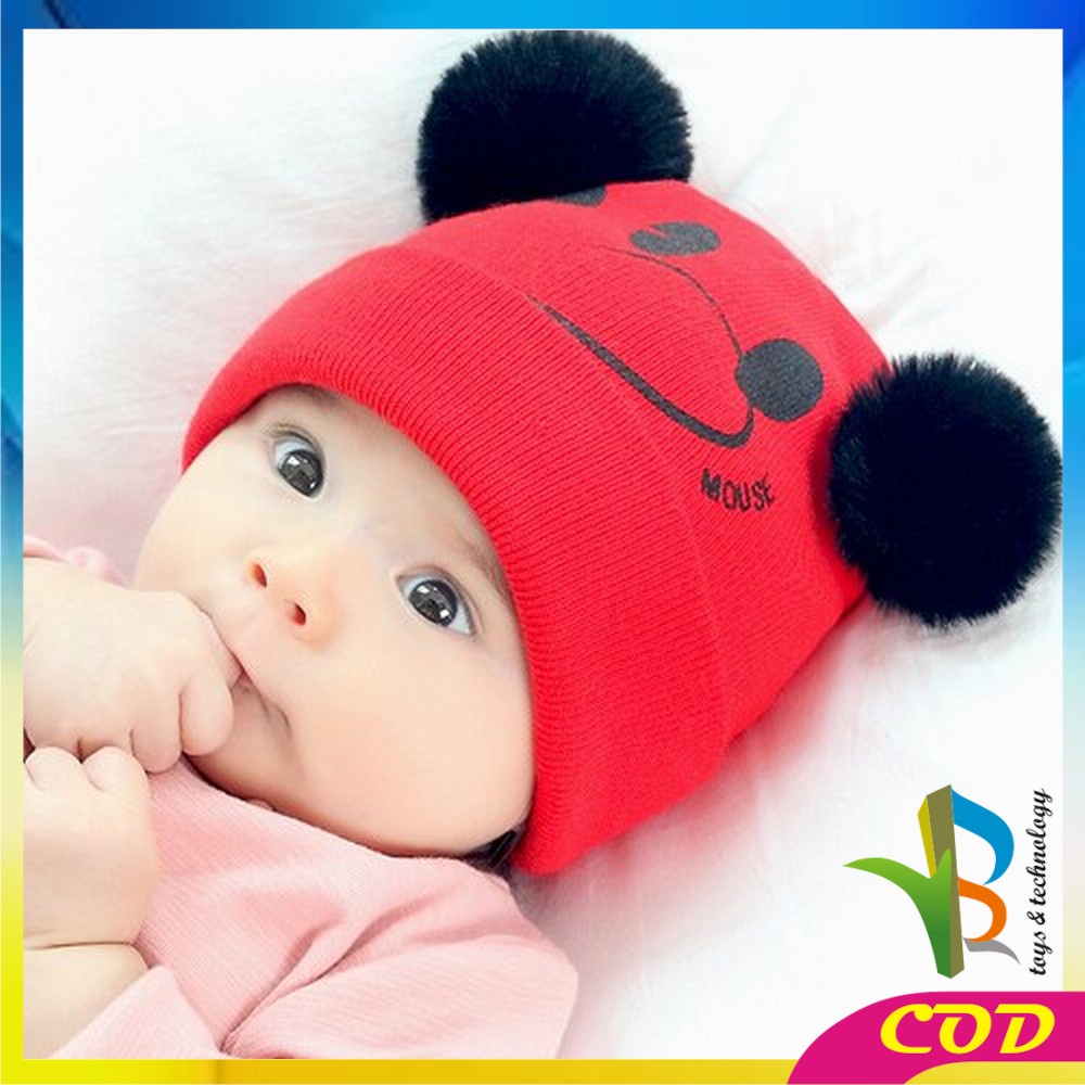 RB-P17-25 Topi Kupluk Anak Karakter Kucing | Bear / Topi Rajut Bayi Korea / Topi Anak Laki &amp; Perempu