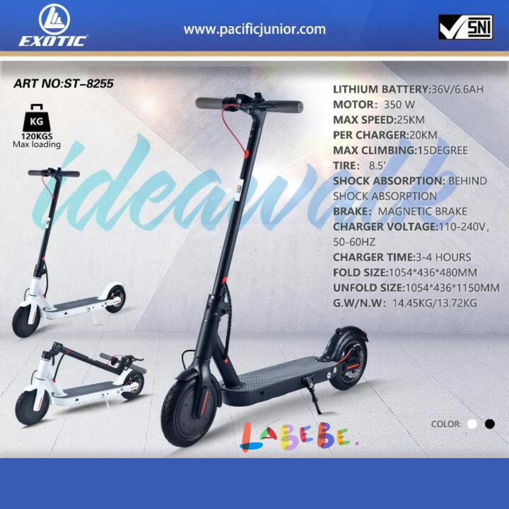 Scooter Listrik Exotic ST 8255 Skuter Elektrik