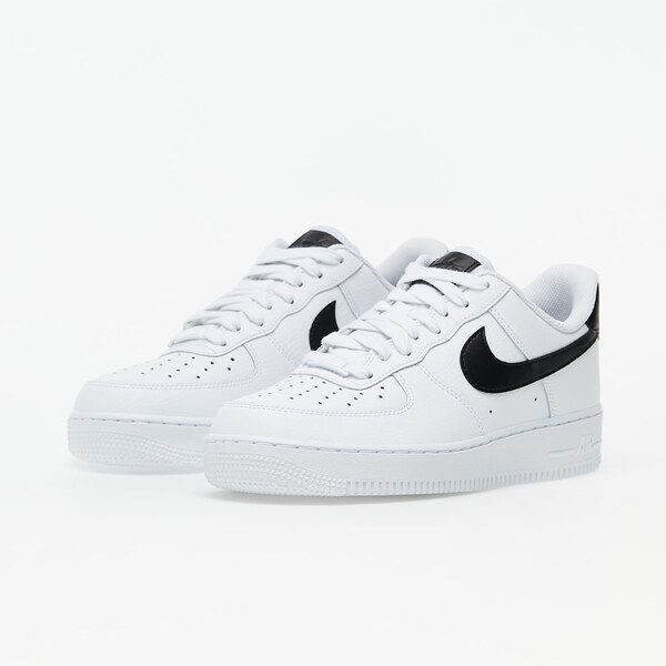 Sepatu Premium Nike Air Force1'07 Pria Dan wanita Putih List Hitam