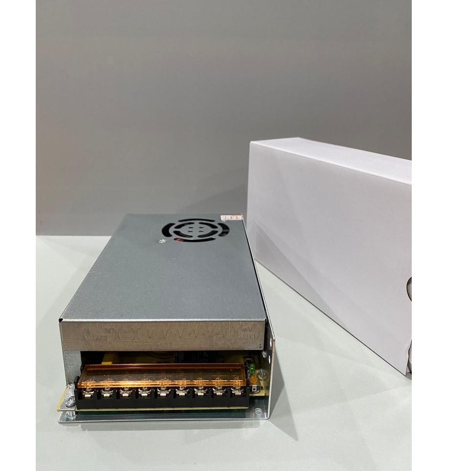 BEST PRICE ㊫ Adaptor Jaring Power Supply + KIPAS Output DC12V 20A MURNI 100% Garansi 3 Bulan cctv21 