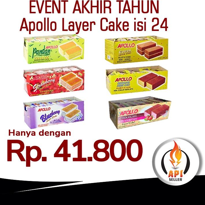 

Bisa COD APOLLO LAYER CAKE 24pcs gas !!