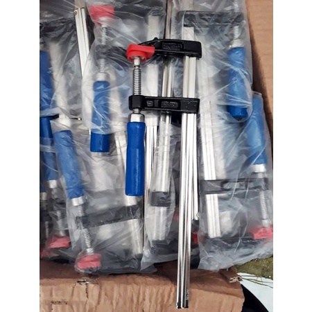 CUCI GUDANG!!!! JAPAN KDK Clamp/Klem F Catok Kayu Heavy Duty  Alat Penjepit Gagang Kayu SERBAGUNA  CLAMP 100CM (120X1000), F CLAMP 25CM(50X250), F CLAMP 30CM(50X300),CLAMP 50CM (80X500),CLAMP 60CM (80X600)