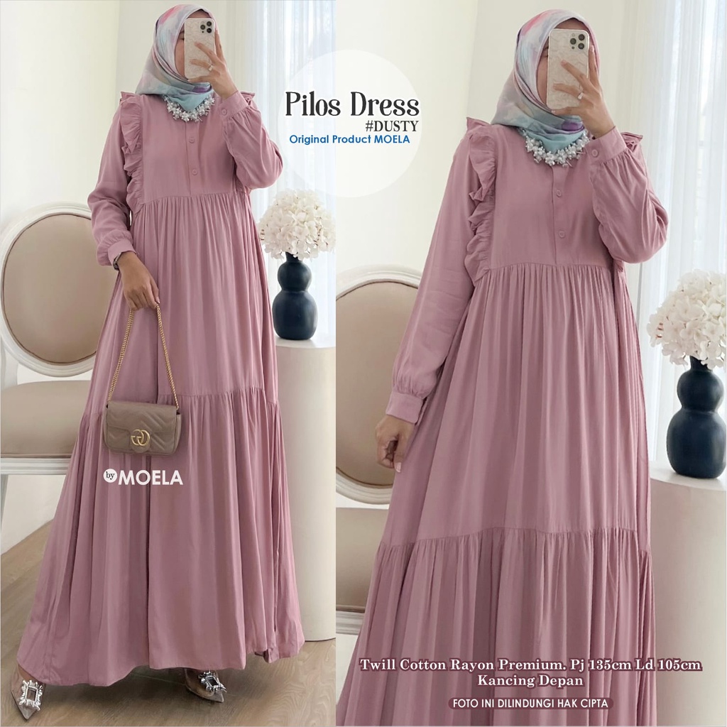 PILOS DRESS / DRESS MAXI PREMIUM TWILL KATUN RAYON