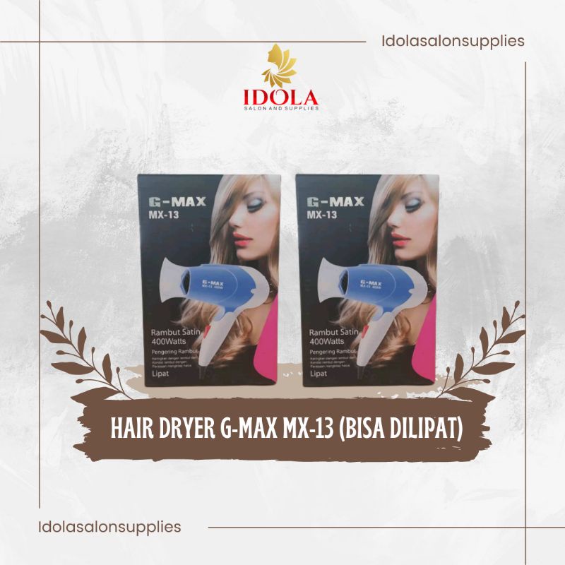 Hair Dryer G-Max MX-13 400 Watt - Hair Dryer Lipat Hair Dryer Murah