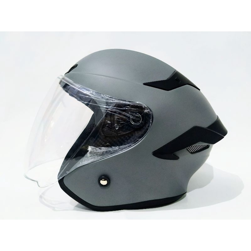 HELM ARL TT COURSE GREY DOFF GORILLA HALF FACE SNI.