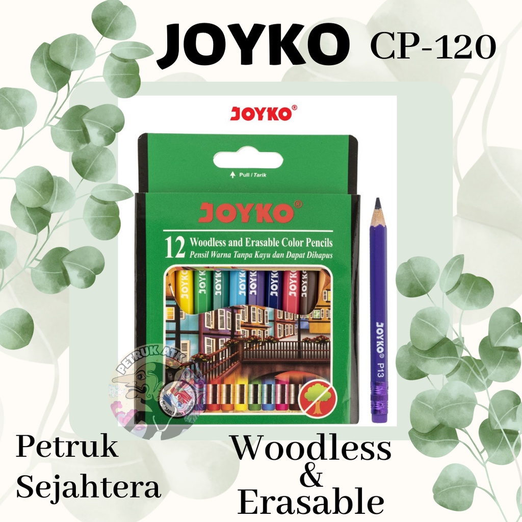 

[SET] PENSIL WARNA / COLOR PENCIL JOYKO CP 120 12 WARNA PENDEK*