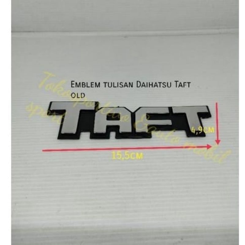 Emblem logo huruf Tulisan stiker Lambang Daihatsu Taft TAFT GT
