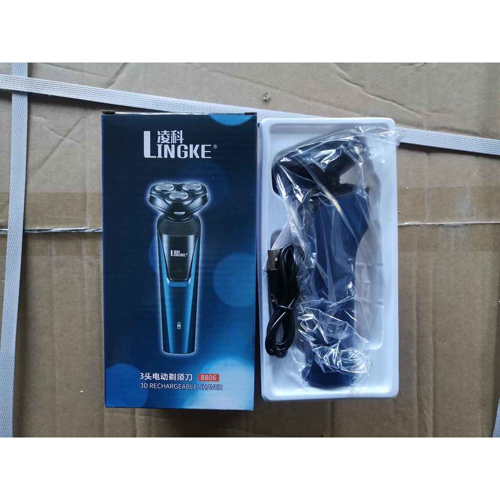 Alat Cukur Jenggot Elektrik/Shaver/Alat Cukur 3IN1 Elektrik Shaver 9D/Alat cukur Kumis/Alat Cukur Jenggot 3 Mata Pisau