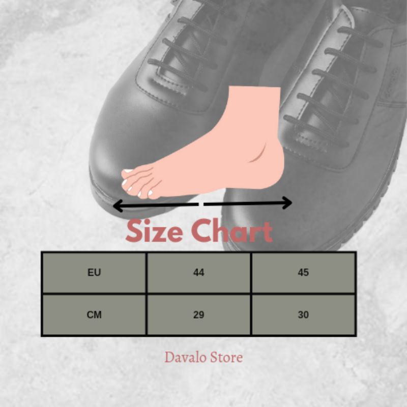 BIG SIZE 44-45 Sepatu Pantofel Pria Sepatu Kulit Asli Low Boots