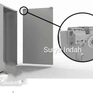 Rel Sliding H-Tech Roda Sliding Gantung 2 Pintu