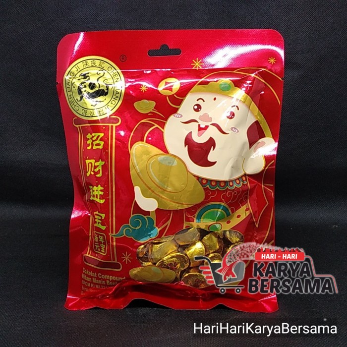 

#@#@#@#@] CHEN LIANG JI COKELAT COMPOUND HITAM MANIS BENTUK KOIN PERAHU 258GR
