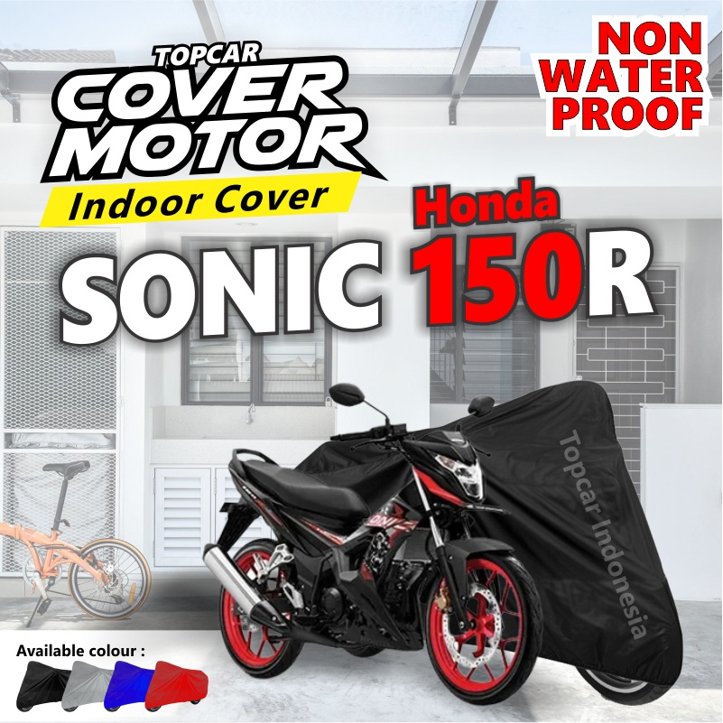 TOPCAR Cover Motor Honda Sonic 150R Sarung Pelindung Penutup Motor indoor Non Waterproof Part Honda