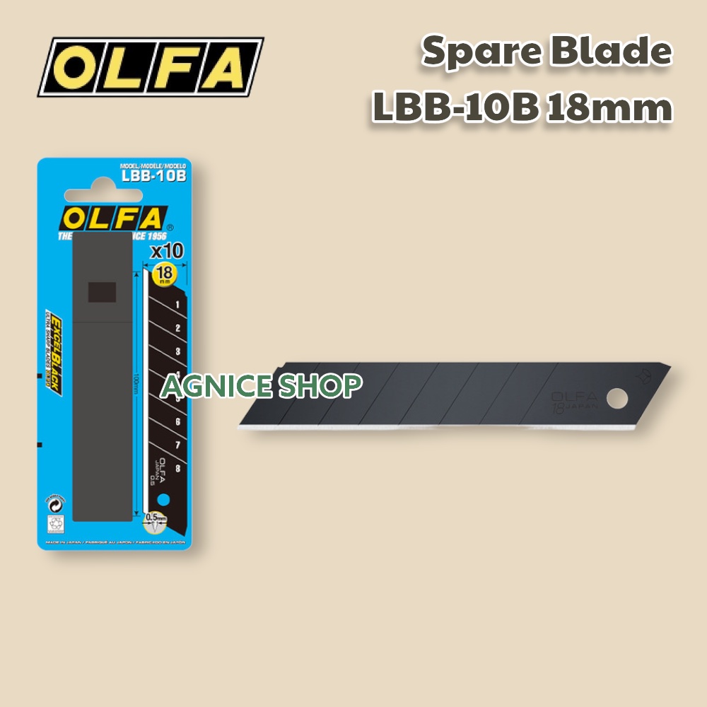 

REFIL- Olfa Cutter REFILL LBB-10B 18 mm Spare Blade Isi 10 Pcs Spare Blade