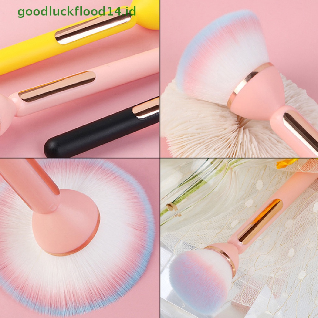 [GOOGFOUR] 1pc Sikat Pembersih Debu Kuku Kepala Besar Untuk Manicure Blush Powder Makeup Brushes [TOP]