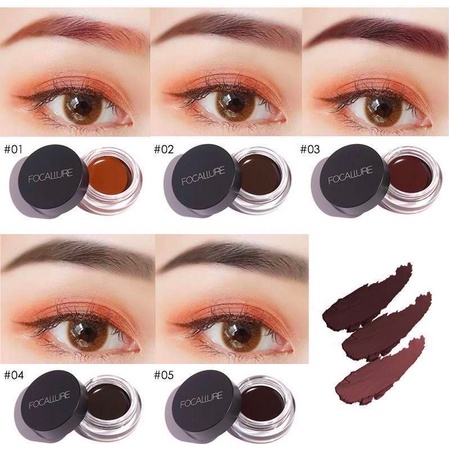 FOCALLURE Eyebrow Cream Gel waterproof Pensil Alis-kosmetik Mata FA23