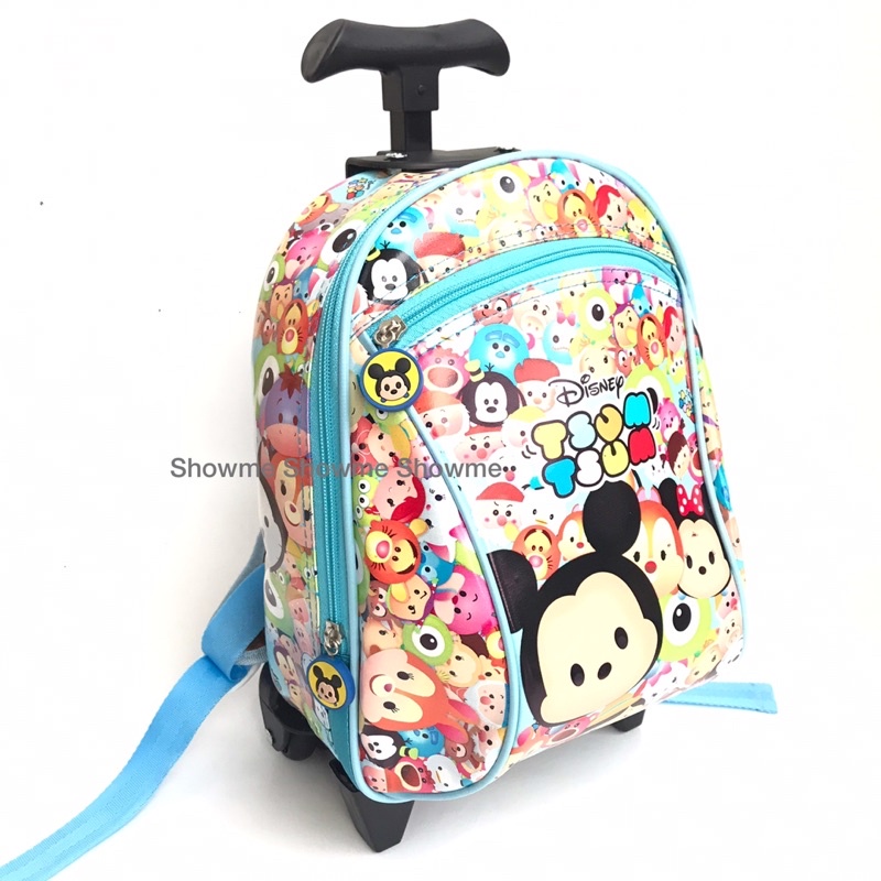 SHOWME TROLI - TROLLEY DORONG TAS ANAK SEKOLAH PAUD - TK KARAKTER SUM BIRU CUTE