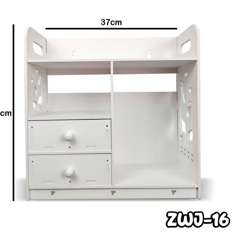 ⇛ Meja Shabby Rak Buku Meja Sudut Minimalis rak kosmetik Rainbow ㊡