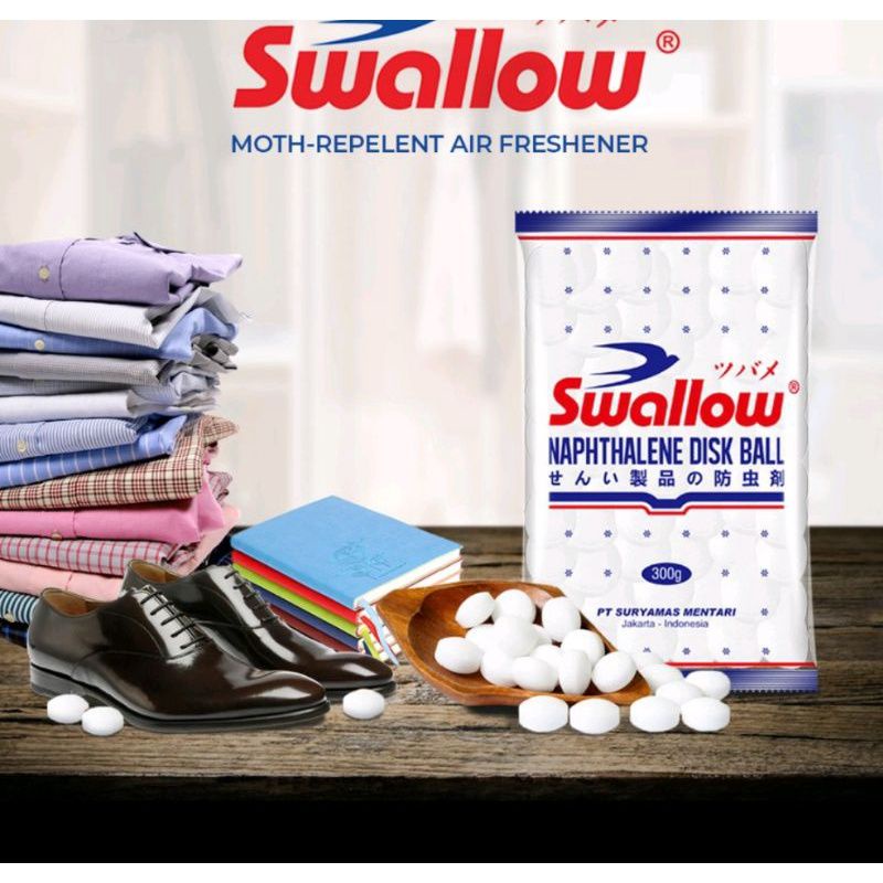 Kamper Putih Swallow Napthalene Ball 300gr Termurah