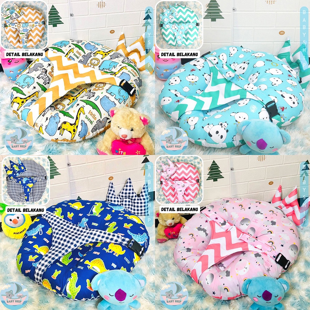 Sofa Bayi Multifungsi dengan Gesper Pengaman Free Bantal Peyang dan Plastik Mika COD ready [ Merk Babyship ]