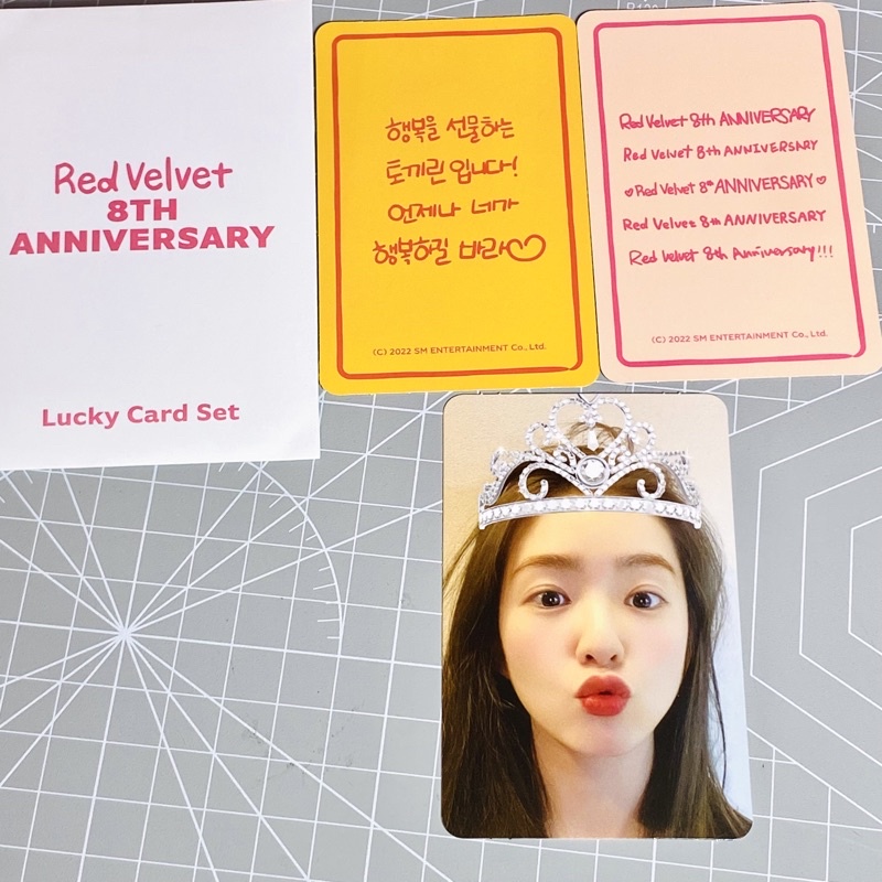 (UNSEALED) IRENE LUCKY CARD Red Velvet 8th Anniversary MD