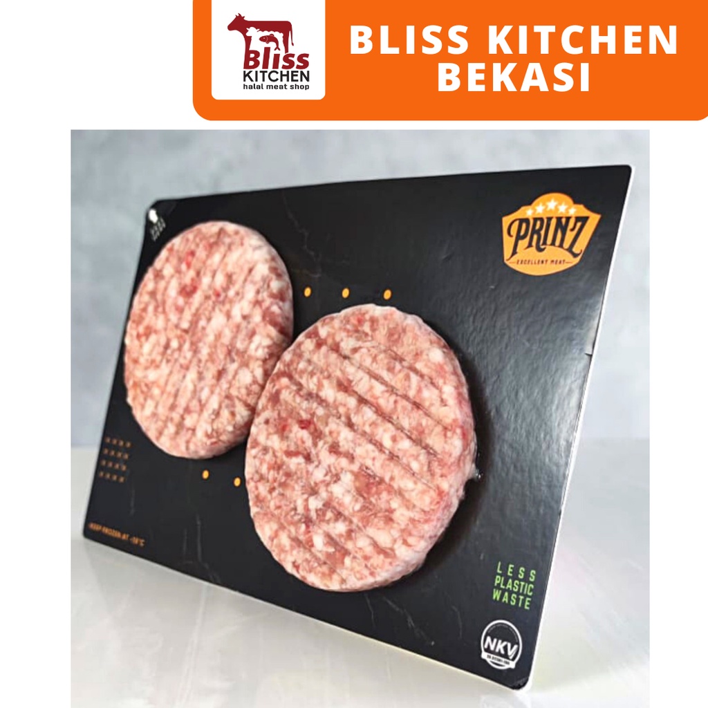 

PRINZ Skin Vacuumed Australian Premium Beef Patty @150gr×2pcs - 300gr