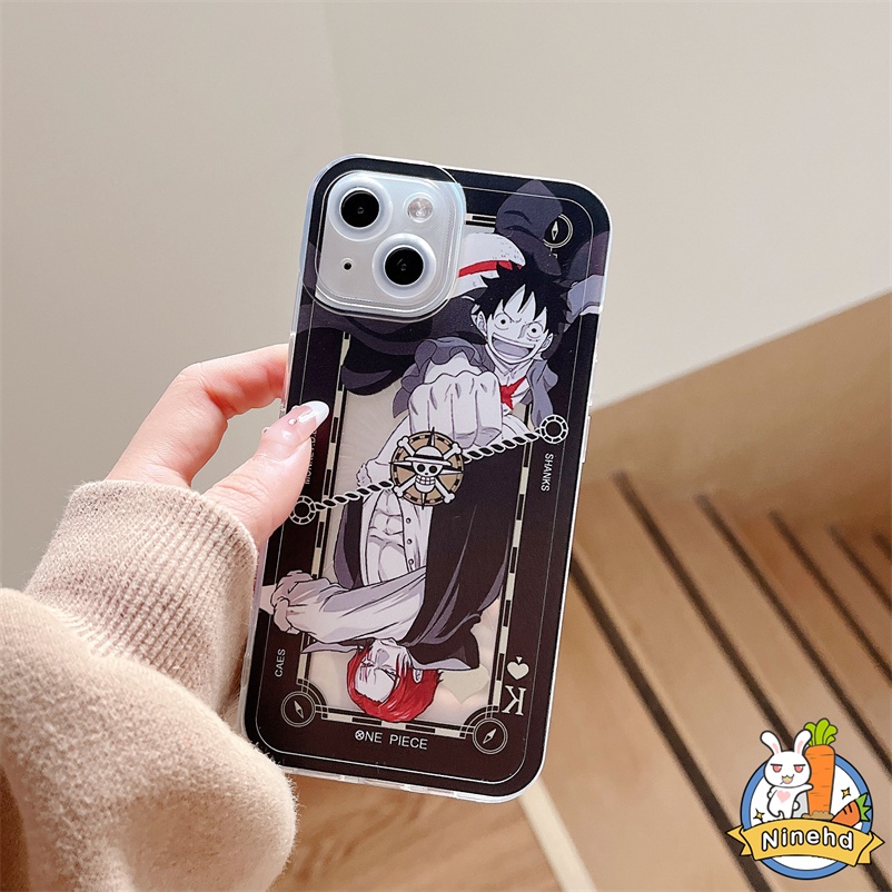 Soft Case Silikon Tpu Anti Slip Motif Kartun Compatible for iPhone 14 13 12 11 Pro Max X Xr Xs Max Se 2020 iPhone 7 Plus 8 7 6 6s Plus Couple Cartoon Animation One Piece Case Series Clear Soft TPU Phone Case Silicone Non-slip Protective Back Cover