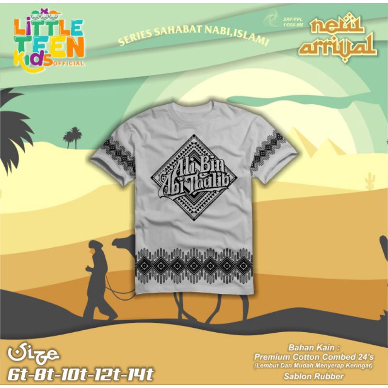 KAOS SERIES SAHABAT NABI&amp; EDISI MUSLIM LITTLE TEEN KIDS OFFICIAL SIZE 6-14 t