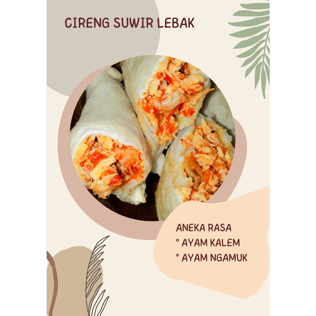 

Cireng Suwir Ayam Jumbo Isi 6 Pcs Best Seller/Makanan Instan/Frozen Food/Cireng Ayam Suwir Jumbo Termurah