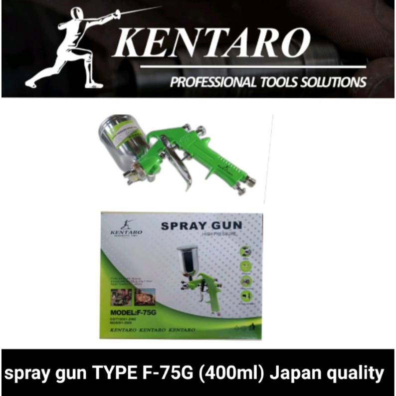 SPRAY GUN F-75G / SEMPROTAN CAT (400ml) KENTARO JAPAN QUALITY