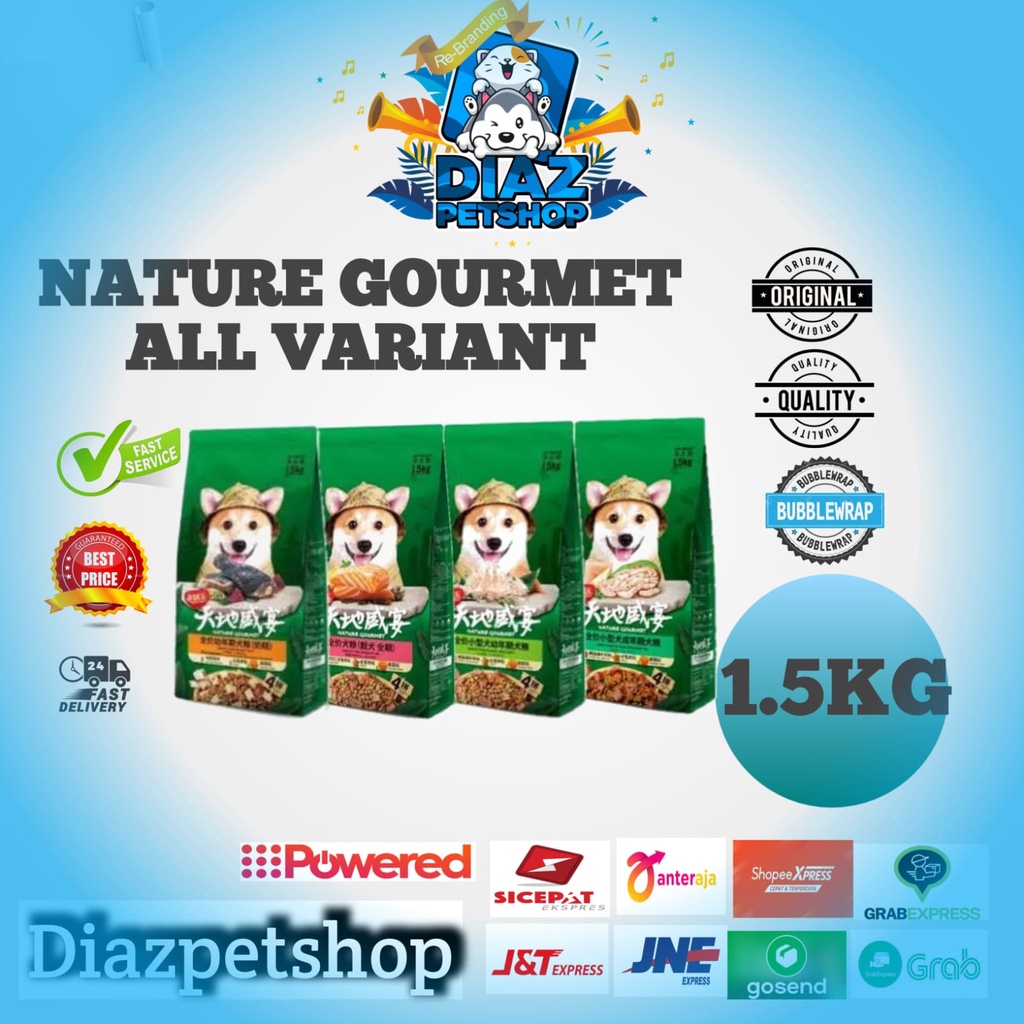 NATURE GOURMET 1.5KG ALL VARIAN / NATURE GOURMET salmon 1.5KG / NG SMALL BREED