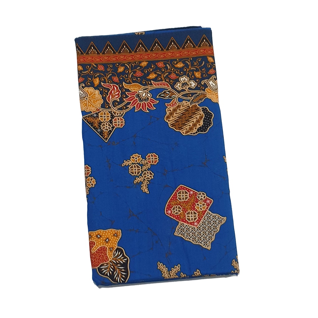 Kain Batik Cibulan Biru 308 / Kain Batik Unggul Jaya / Bahan Batik Katun Primis