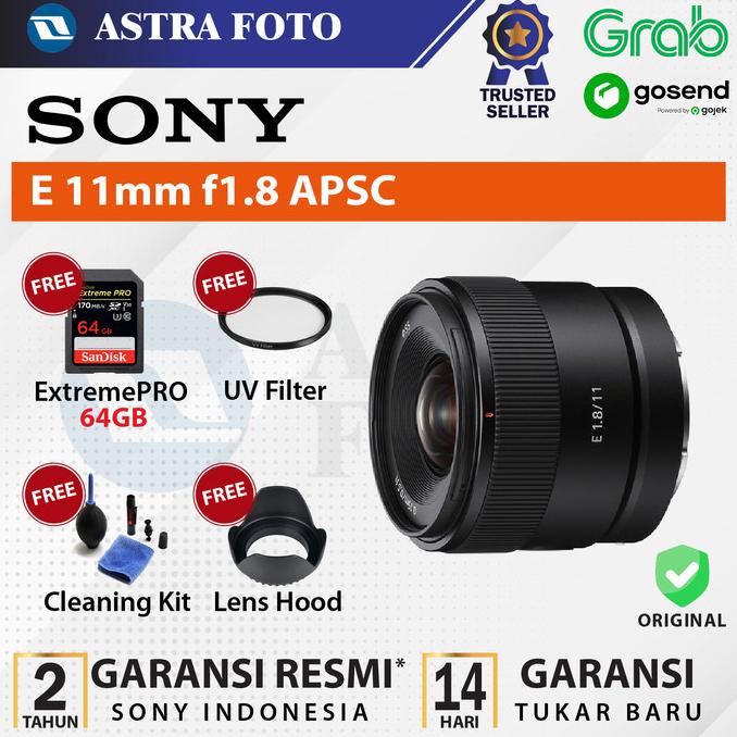 Sony E 11mm f1.8 APSC Lens Sony 11 mm f/1.8 - Lensa Kamera Sony