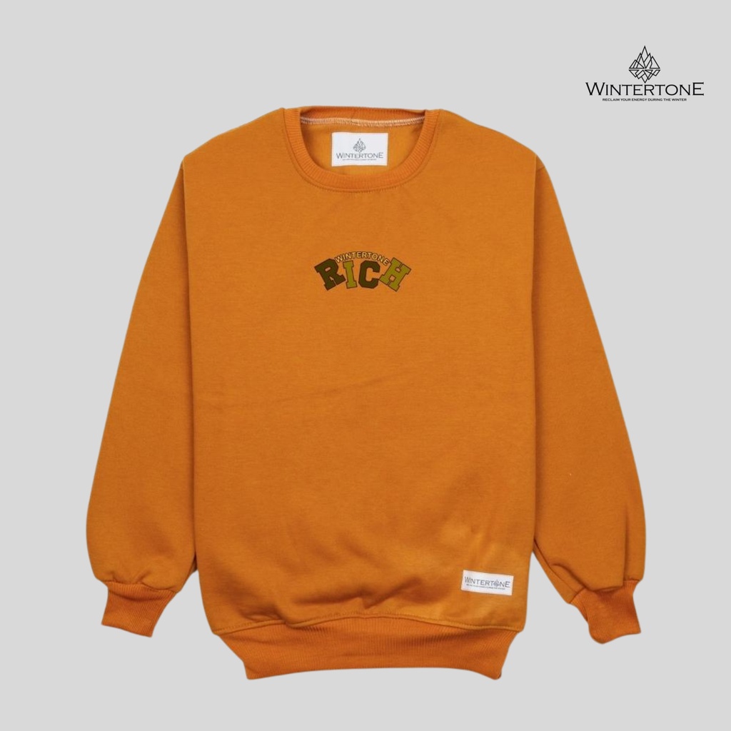 Sweater Crewneck Pria Distro Original WINTERTONE Simpel Series 3 Switer Oblong Tangan Panjang WNTRN Cowok Brand Lokal Bandung Unisex Cwe Cwo