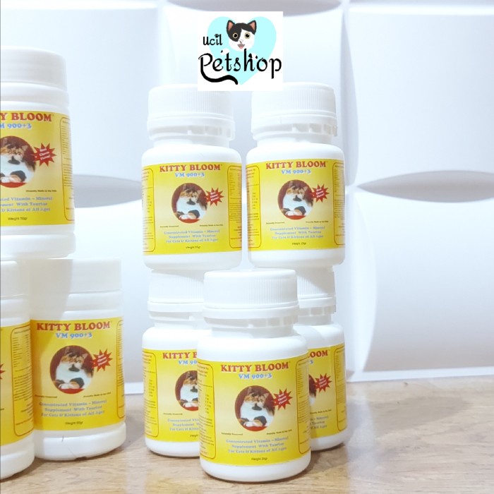 KITTY BLOOM VM900+3 VITAMIN BULU & IMUN KUCING REPACK 25GR S/D 50GR