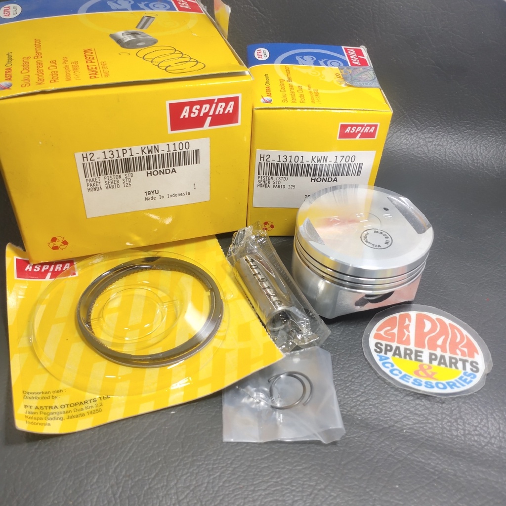 Seher kit Vario 125 KWN STANDAR piston kit Honda Vario 125 Fi Aspira