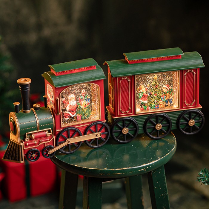 Snow Globe Kereta Santa Kotak Musik Lentera Snowglobe Christmas Train Kotak Musik Natal Harga Grosir Termurah Kado Natal Christmas Music Box Snow Box