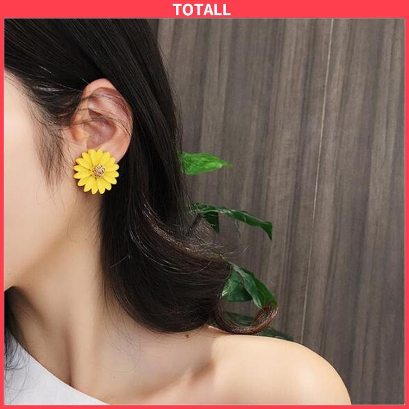 COD Anting Bunga Matahari Daisy Krisan Korea Fashion Sederhana Gaya Untuk Wanita-Totall